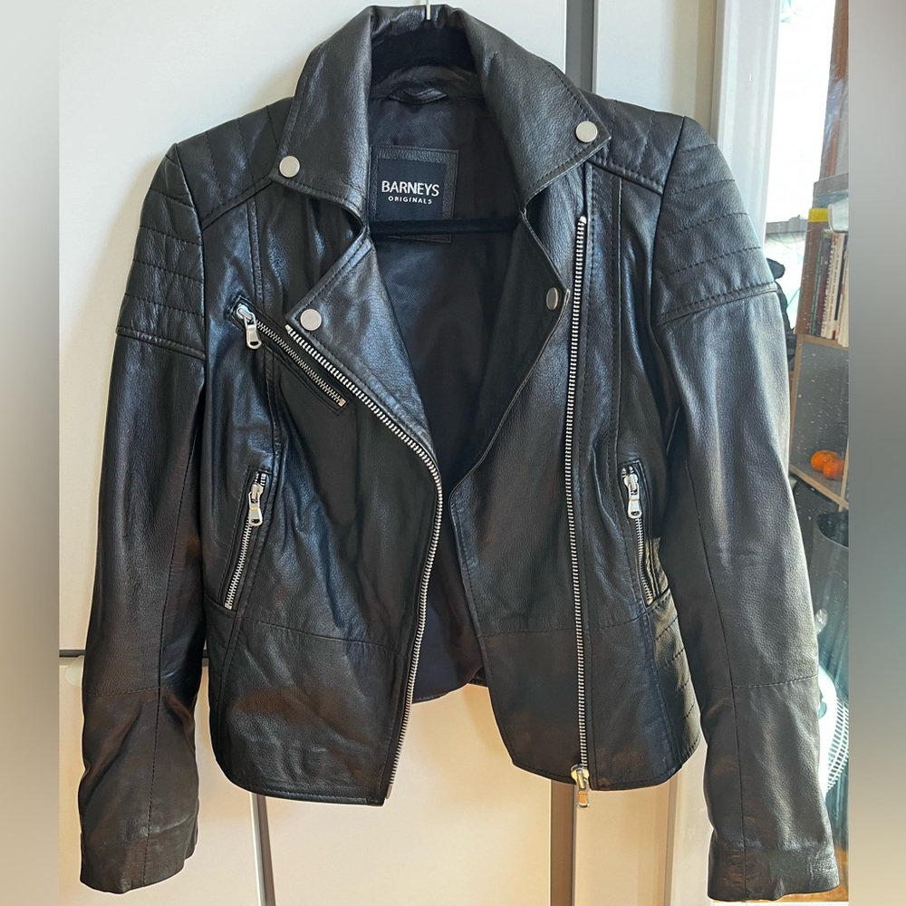 ASOS Barneys Original Clara Genuine Leather Jacket